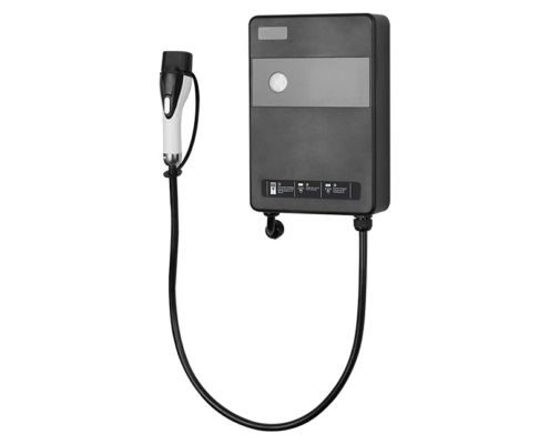 11kW and 22kW Level 2 commercial EV charger with dual connector design for public charging