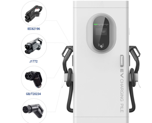 60-360kW Level 3 DC Fast Charging Station for Electric Vehicles-Charging gun head