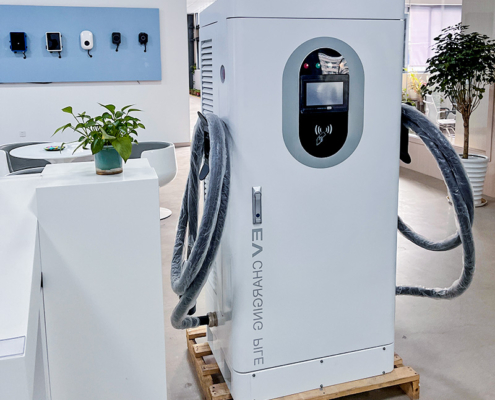 60-360kW Level 3 DC Fast Charging Station for Electric Vehicles-Real shot photos