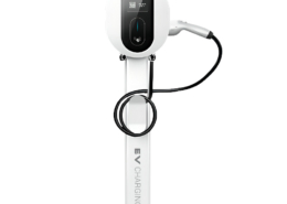 7kW home AC EV charger mounted on the wall for residential electric vehicle charging