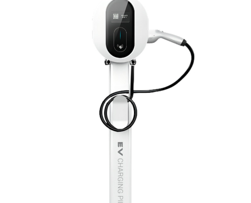 7kW home AC EV charger mounted on the wall for residential electric vehicle charging