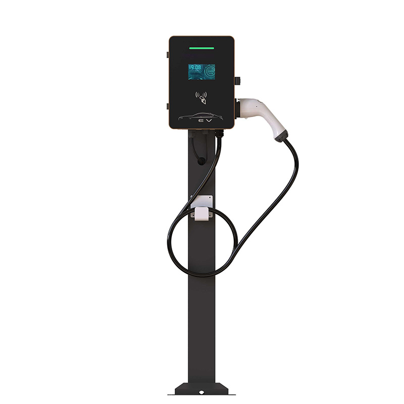 7kW Level 2 EV Charger for Home Charging Station 7kW Level 2 EV charger installed at home garage wall for residential EV charging