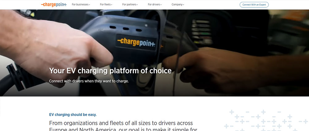charging point electric vehicle charging station website