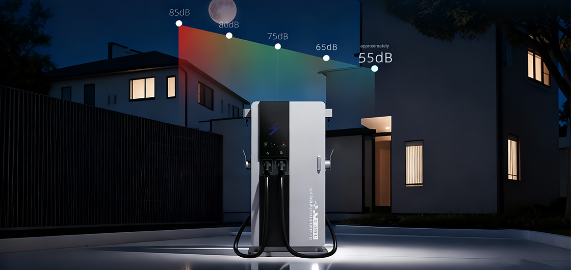 120kw-160kw Commercial Use EV Charger DC Series Charging Station-Silent display