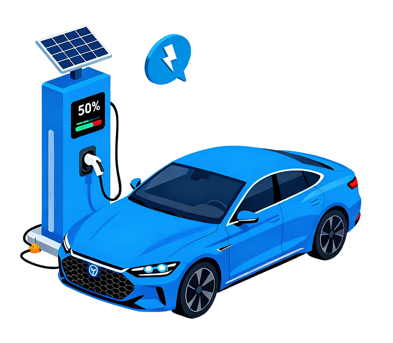 Electric vehicle charging at charging stations