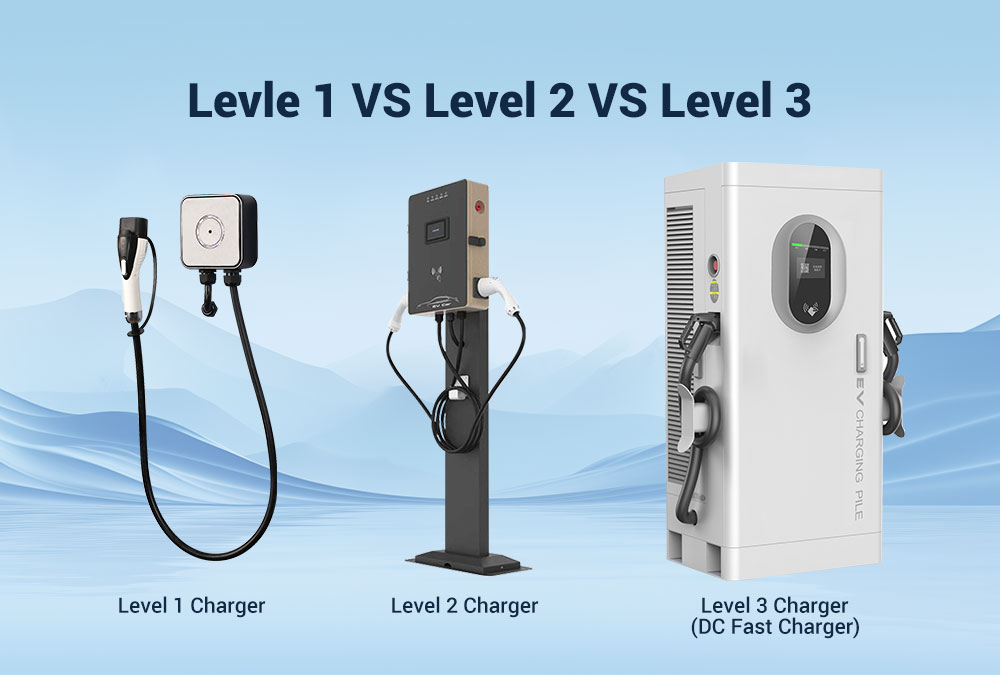 Levle 1 VS Level 2 VS Level 3 charging Station