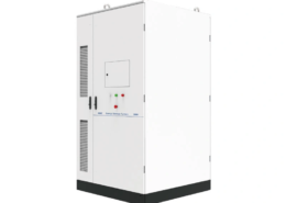 Front view of 418kWh liquid-cooled BESS cabinet for commercial and industrial energy storage