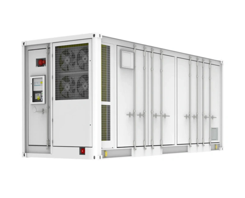 5MWh liquid-cooled battery storage container side view showing utility-scale BESS battery container design