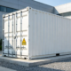 Real-world installation of AnengJi commercial battery energy storage system on an industrial site for peak shaving.