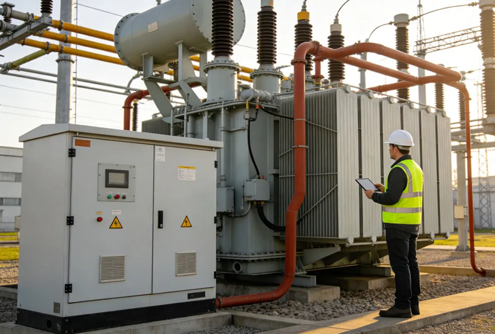 Integration of a battery energy storage system with a factory substation to avoid the high cost of BESS system for factories grid upgrades.