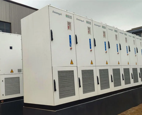 3.5MW/7.3MWh lithium ion battery energy storage installation in Romania industrial park.