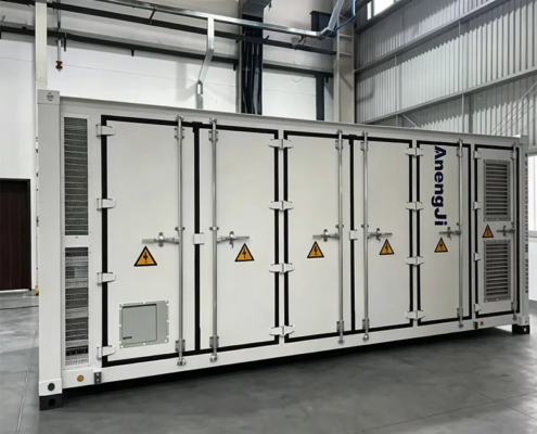 utility-scale 2170kWh liquid-cooled energy storage container in factory, turnkey BESS solution for grid stabilization and renewable integration