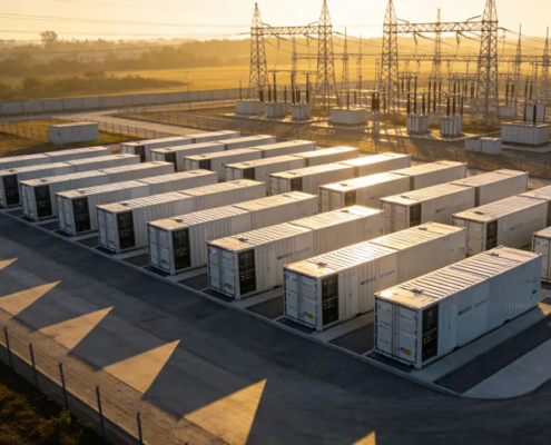A massive installation of utility scale battery energy storage systems for grid stabilization