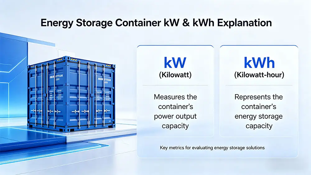 Energy Storage Container kW & kWh Explanation
