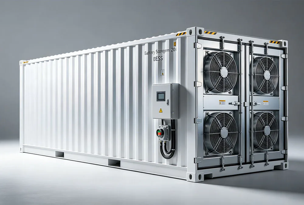 AnengJi commercial liquid-cooled battery energy storage system designed for high-efficiency peak shaving and EV charging support.
