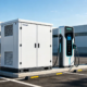 Industrial energy storage for ev charging cabinet integrated with DC fast chargers.