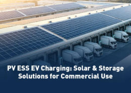 A comprehensive logistics depot using an integrated solar storage ev charging station manufacturer solution to power an electric truck fleet.