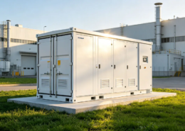 Modular LFP types of battery energy storage systems for industrial peak shaving and cost reduction.