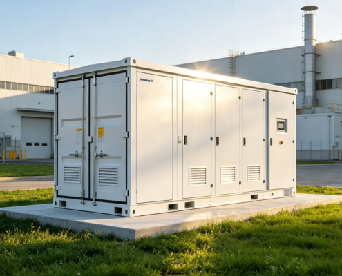 Modular LFP types of battery energy storage systems for industrial peak shaving and cost reduction.
