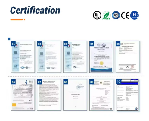 BESS cabinet certifications including CE, UL, UN38.3 and MSDS for lithium battery energy storage systems compliant with global standards