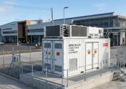 AnengJi containerized liquid cooling energy storage system safely installed at a commercial industrial facility