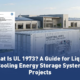AnengJi commercial liquid cooling energy storage system UL 1973 certified and installed at an industrial facility