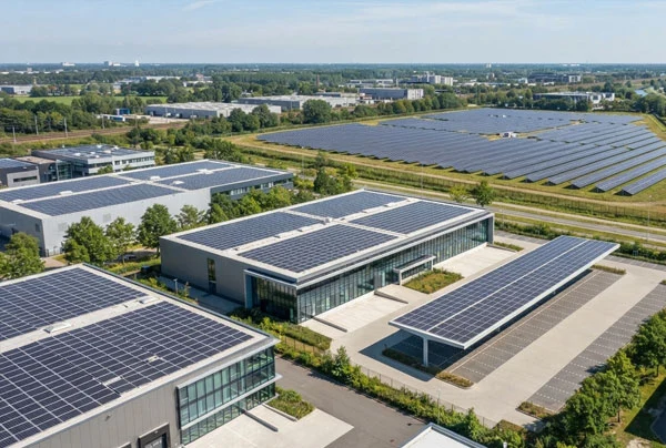 Commercial solar PV solutions including rooftop, ground mounted and solar carport systems