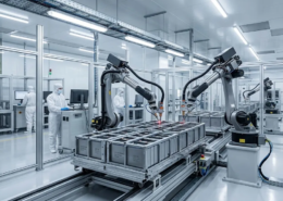 Automated laser welding production line of high-quality solar battery storage manufacturers.