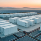 A 100 MW 400 MWh utility grid scale battery storage system project with containerized enclosures