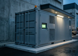 Commercial battery chemistries for energy storage systems installed outdoors at an industrial facility