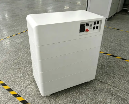 OEM stackable LiFePO4 battery system in factory production with 102.4V to 819.2V high voltage design
