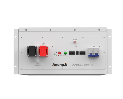 AnengJI THS15 48V 280Ah 14.33kWh LiFePO4 battery front view for home energy storage