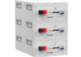 THS15 48V 280Ah LiFePO4 battery stack with multiple units for home solar storage system