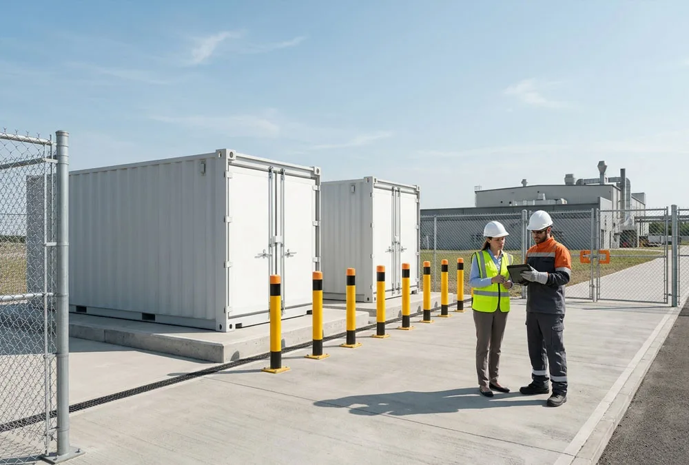 Energy storage lifecycle solutions review at a commercial BESS site