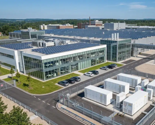 oad shifting energy storage system operating beside a European industrial facility