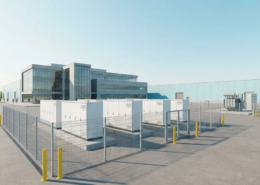 Time-of-Use Battery Storage installed in a segregated European industrial energy yard