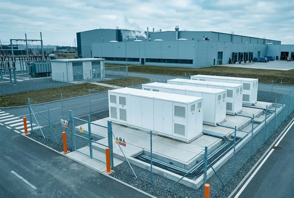 What is peak shaving at a European factory with a safely separated battery energy storage system
