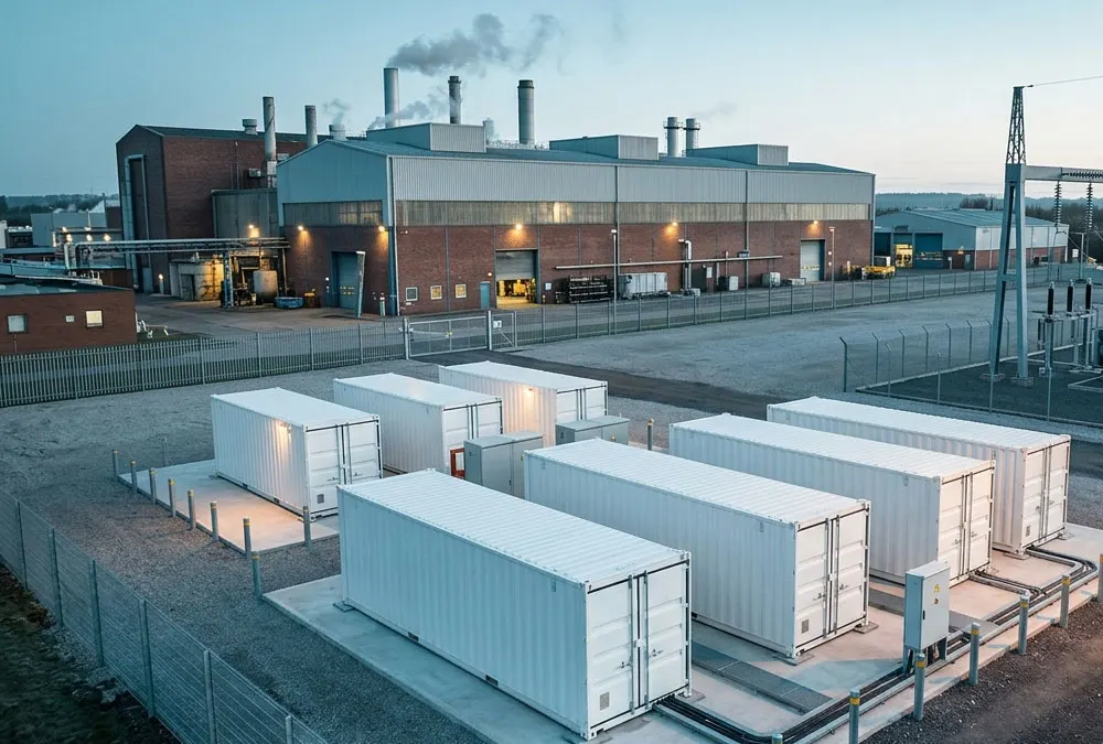 Industrial facility using BESS for peak shaving and load shifting
